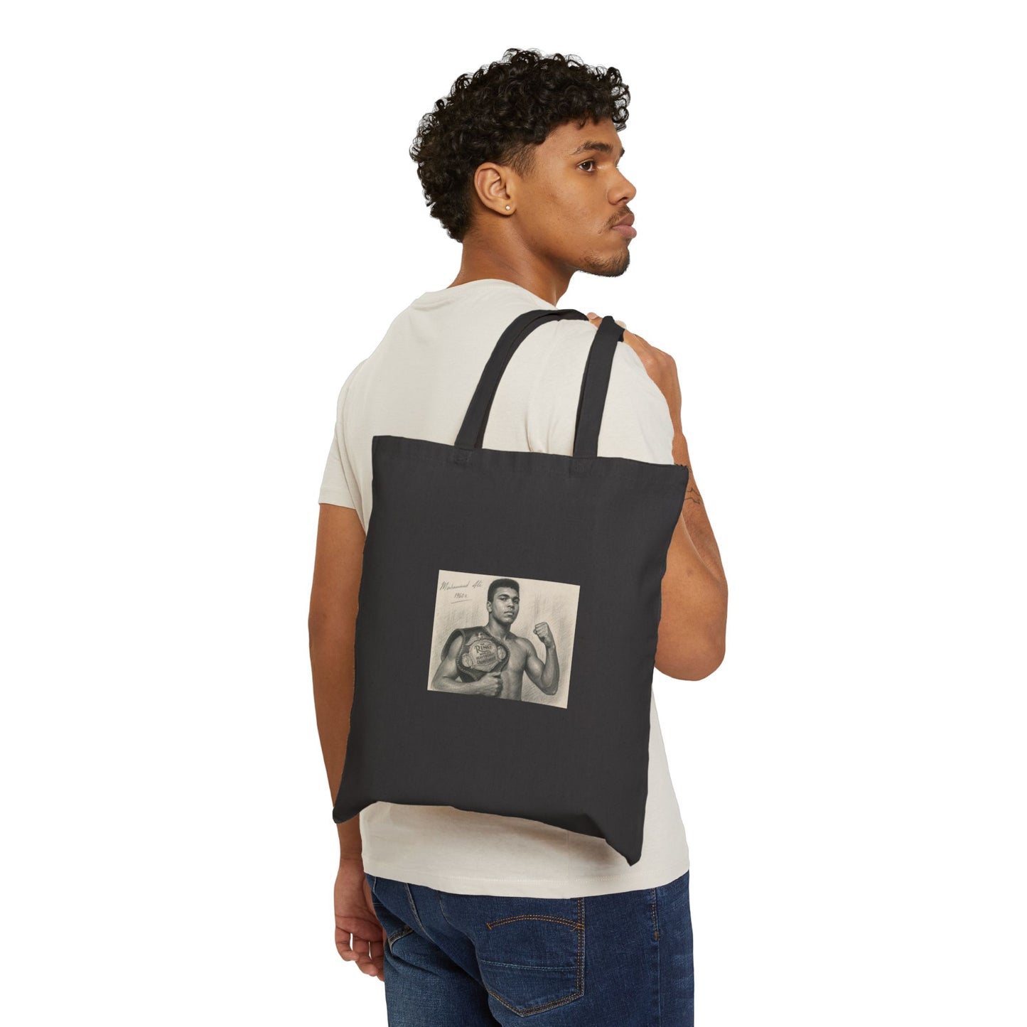 Muhammad Ali Cotton Canvas Tote Bag