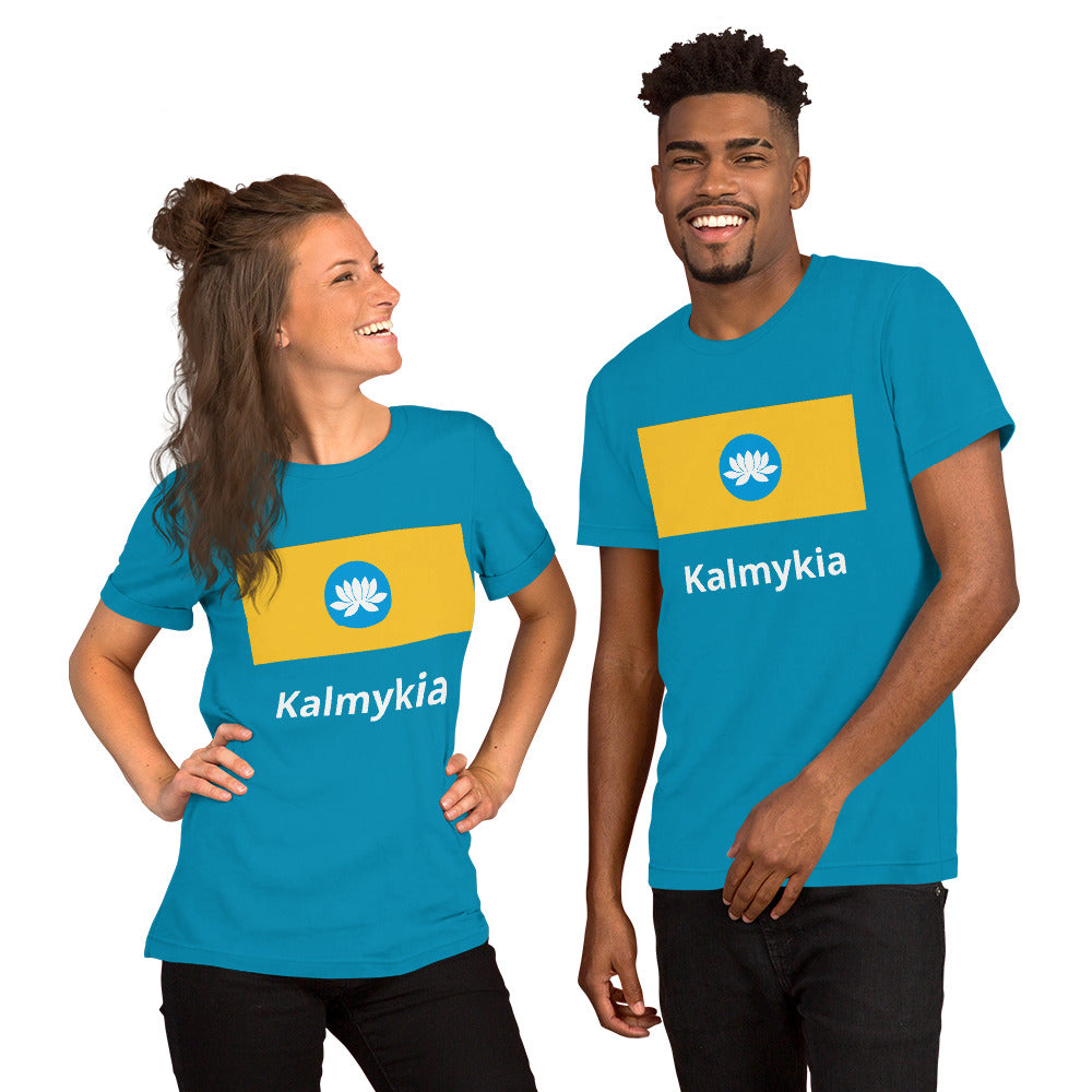 Kalmykia flag Unisex t-shirt