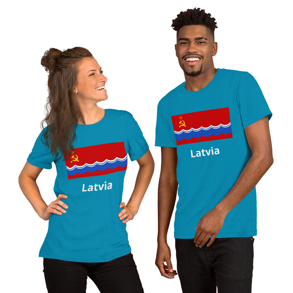 Latvia flag Unisex t-shirt