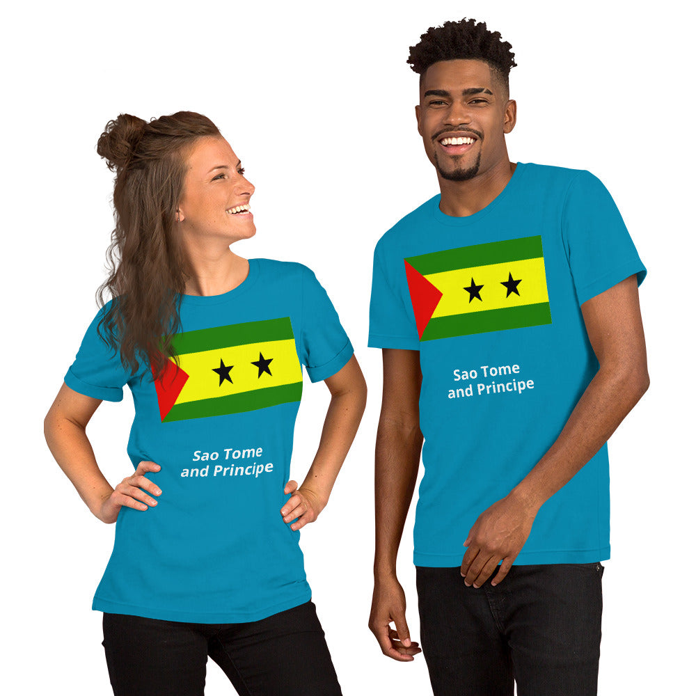 Sao Tome and Principe flag Unisex t-shirt