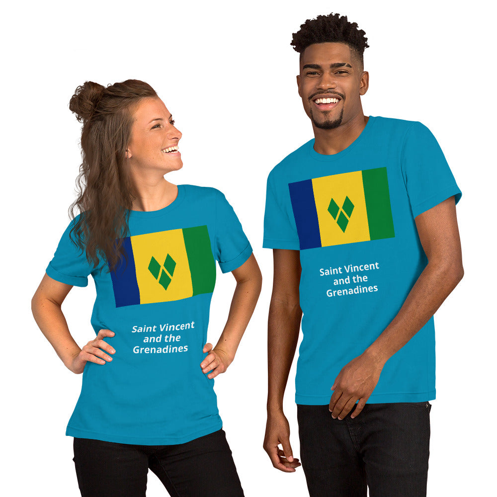 Saint Vincent and the Grenadines flag Unisex t-shirt