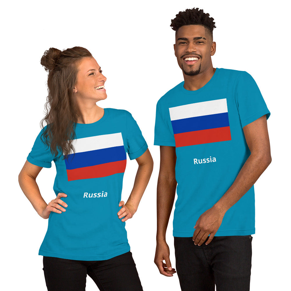 Russia flag Unisex t-shirt