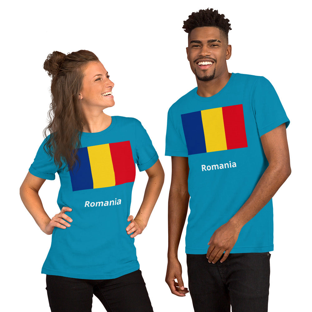 Romania flag Unisex t-shirt