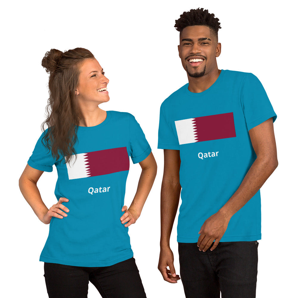 Qatar flag Unisex t-shirt