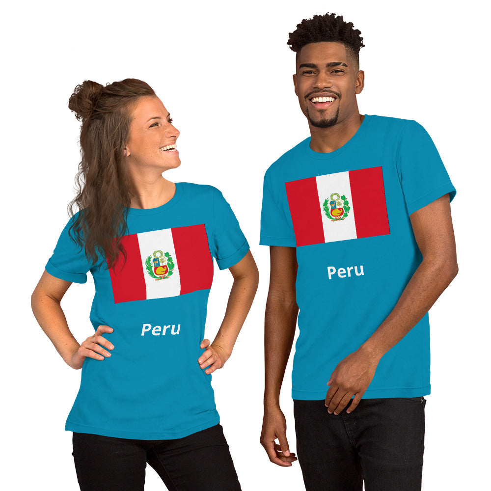 Peru flag Unisex t-shirt