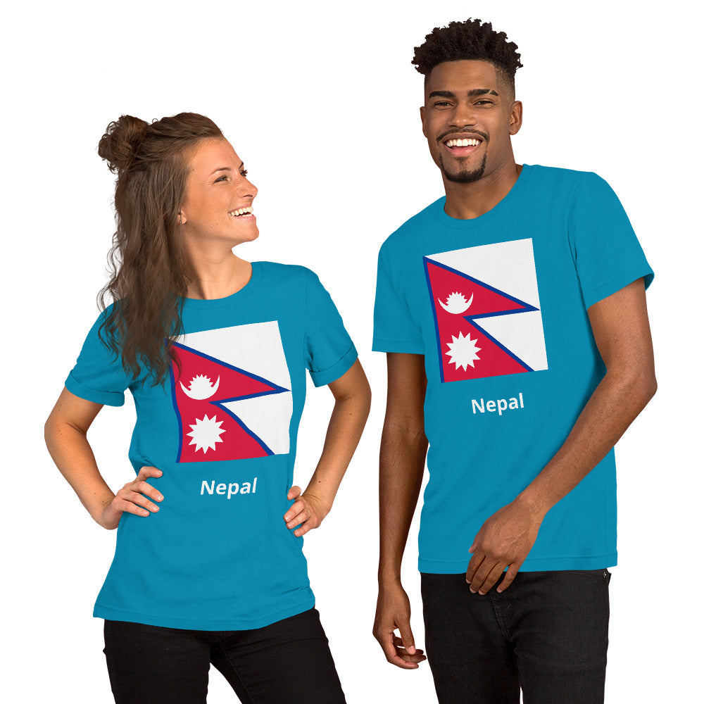 Nepal flag Unisex t-shirt