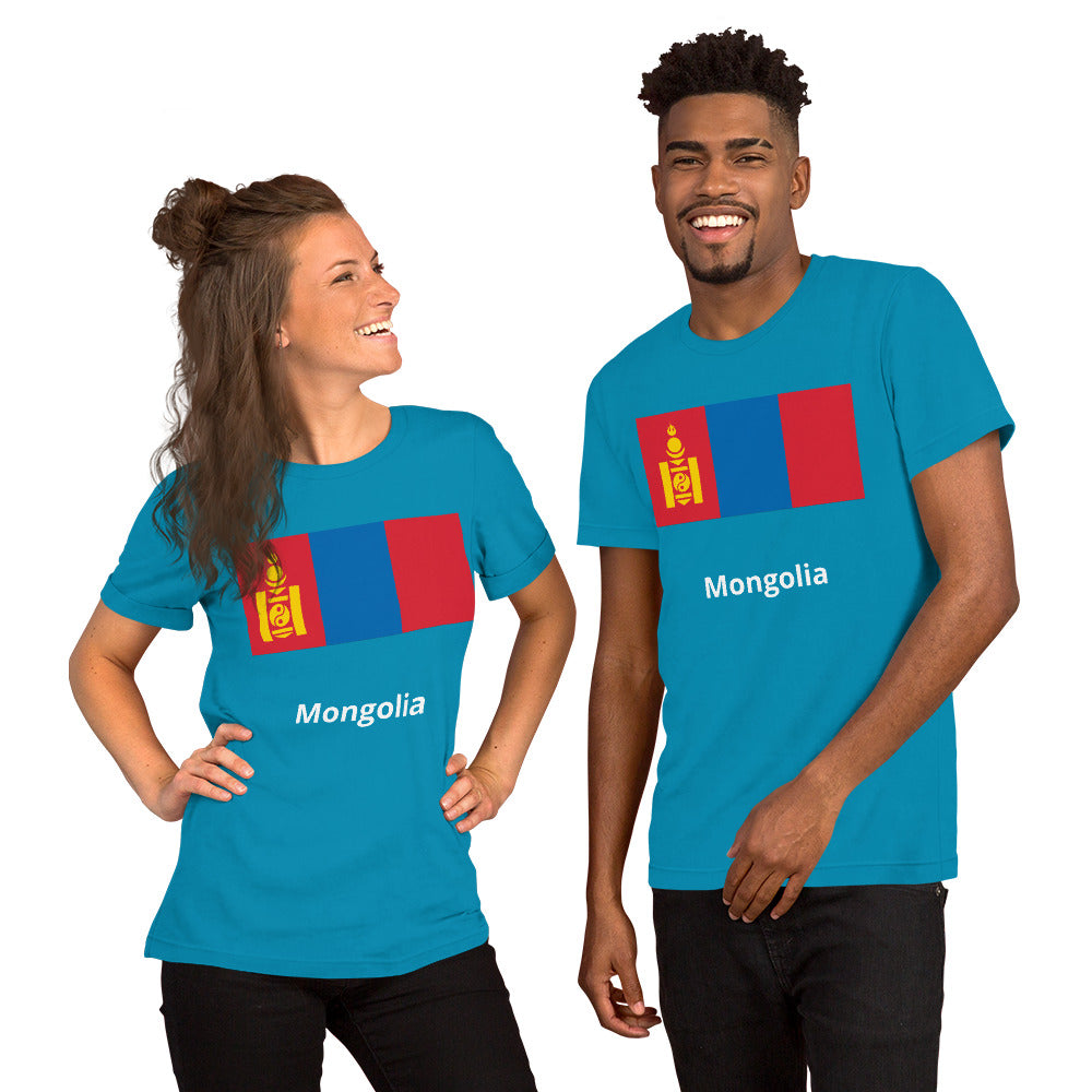 Mongolia flag Unisex t-shirt