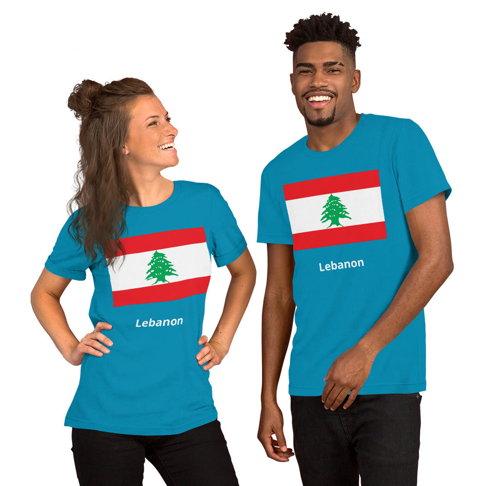 Lebanon flag Unisex t-shirt