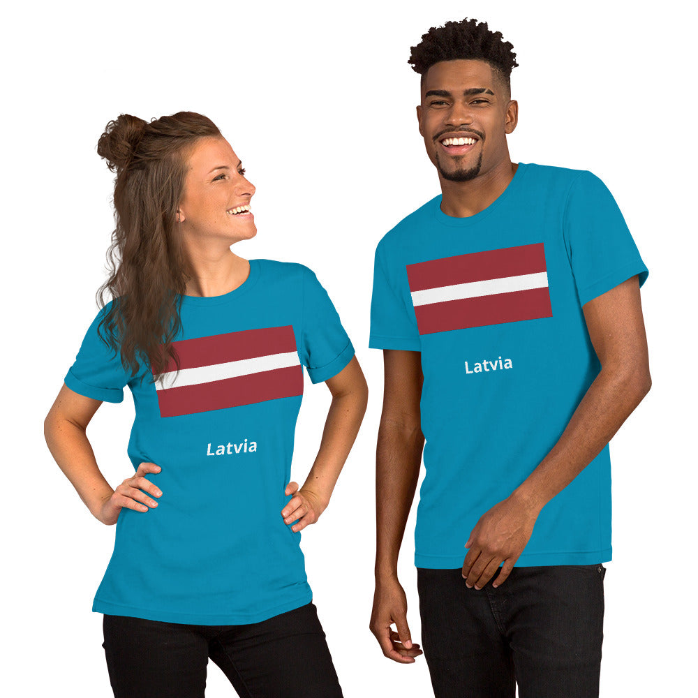 Latvia flag Unisex t-shirt