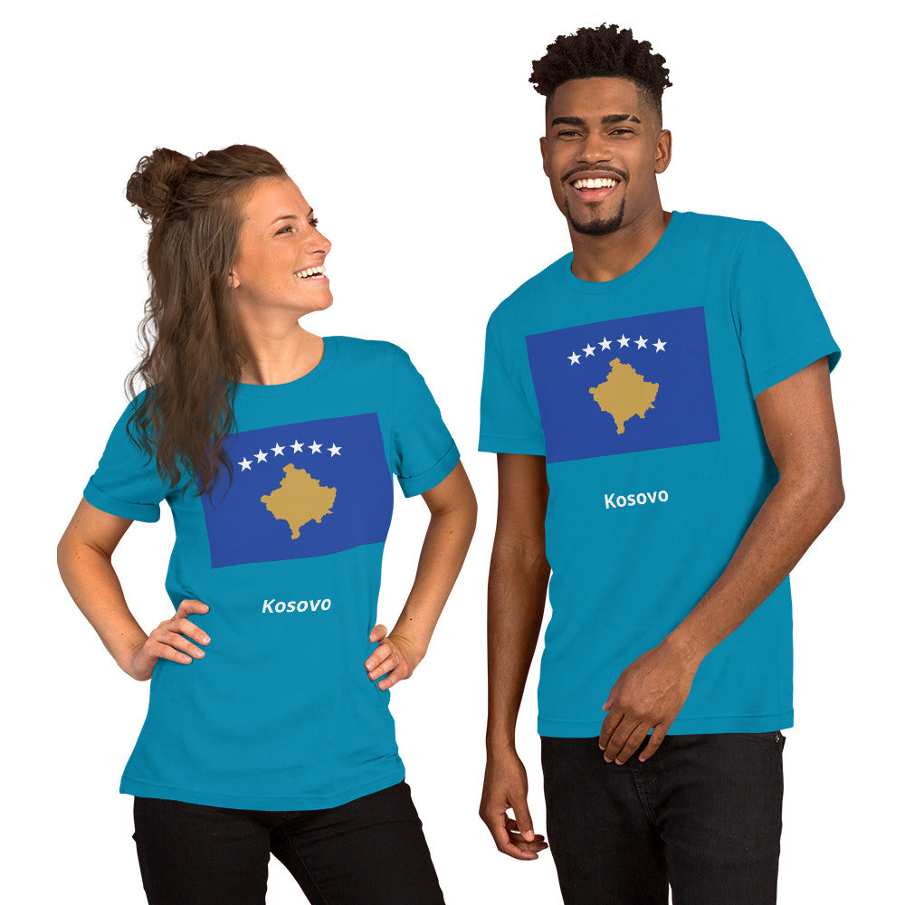 Kosovo flag Unisex t-shirt