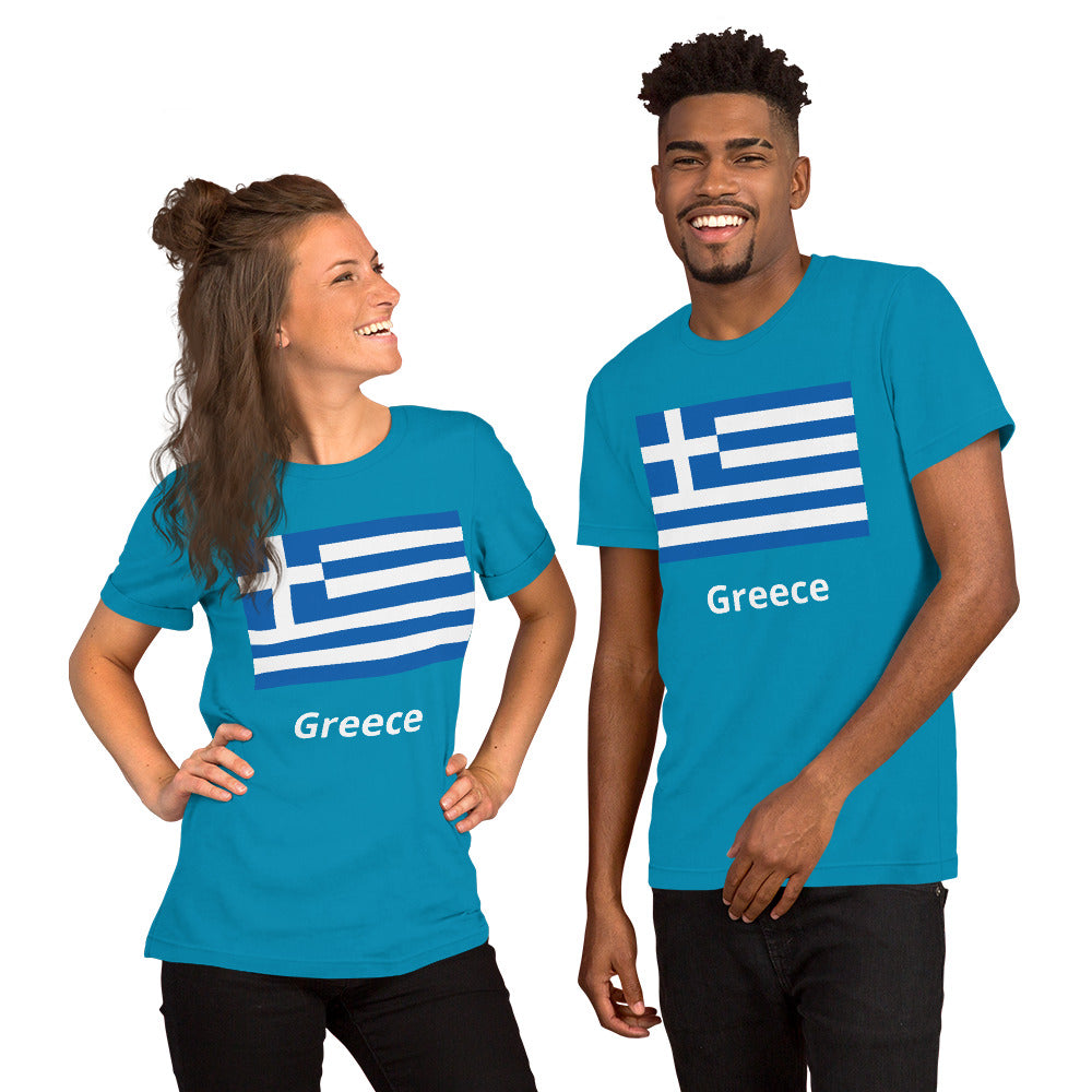 Greece flag Unisex t-shirt