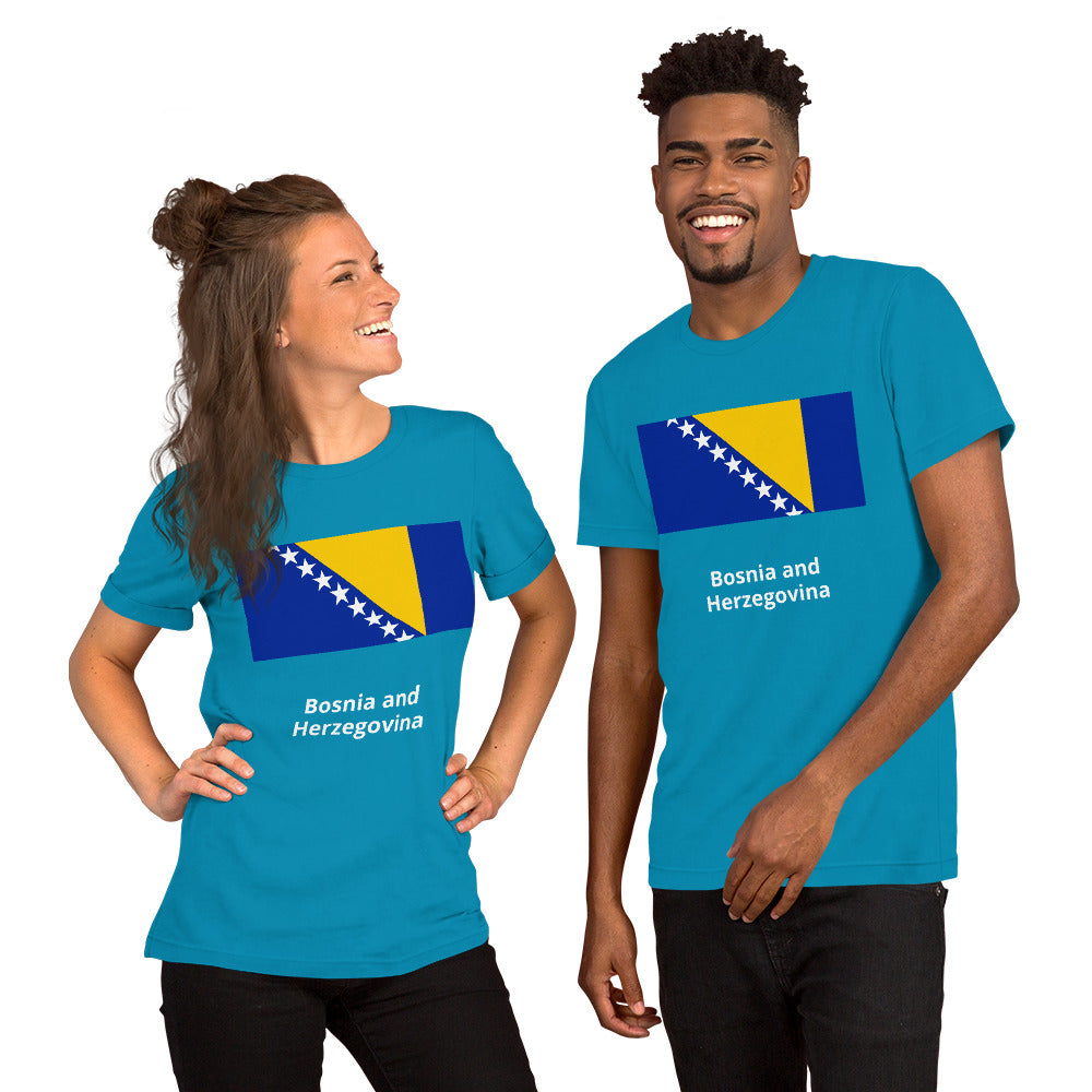 Bosnia and Herzegovina flag Unisex t-shirt