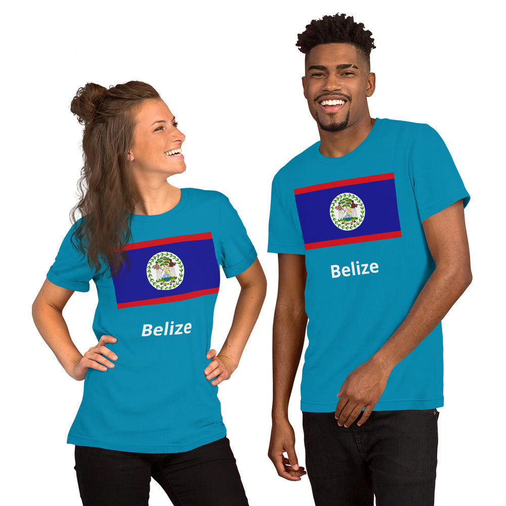 Belize flag Unisex t-shirt