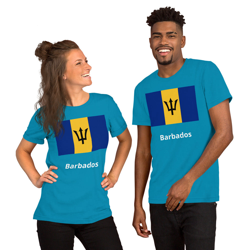 Barbados flag Unisex t-shirt