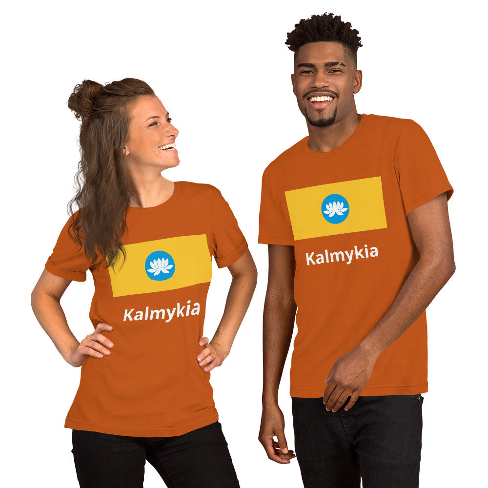 Kalmykia flag Unisex t-shirt