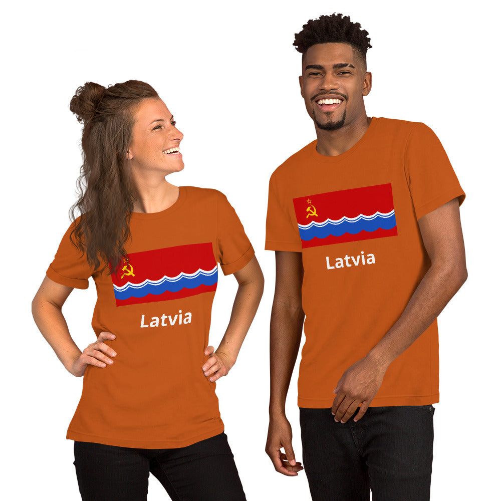 Latvia flag Unisex t-shirt