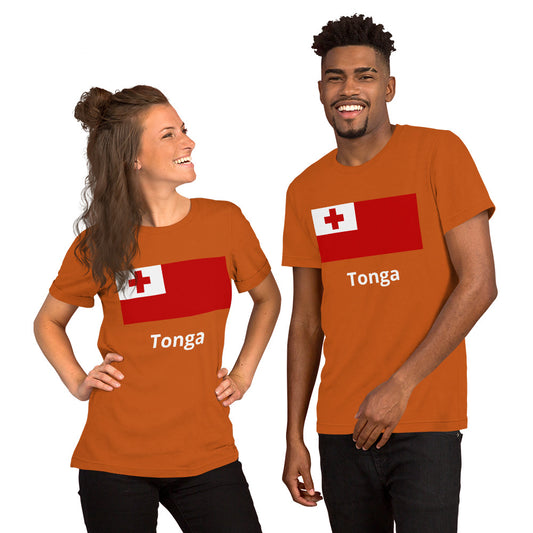 Tonga flag Unisex t-shirt