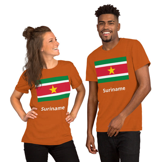 Suriname flag Unisex t-shirt