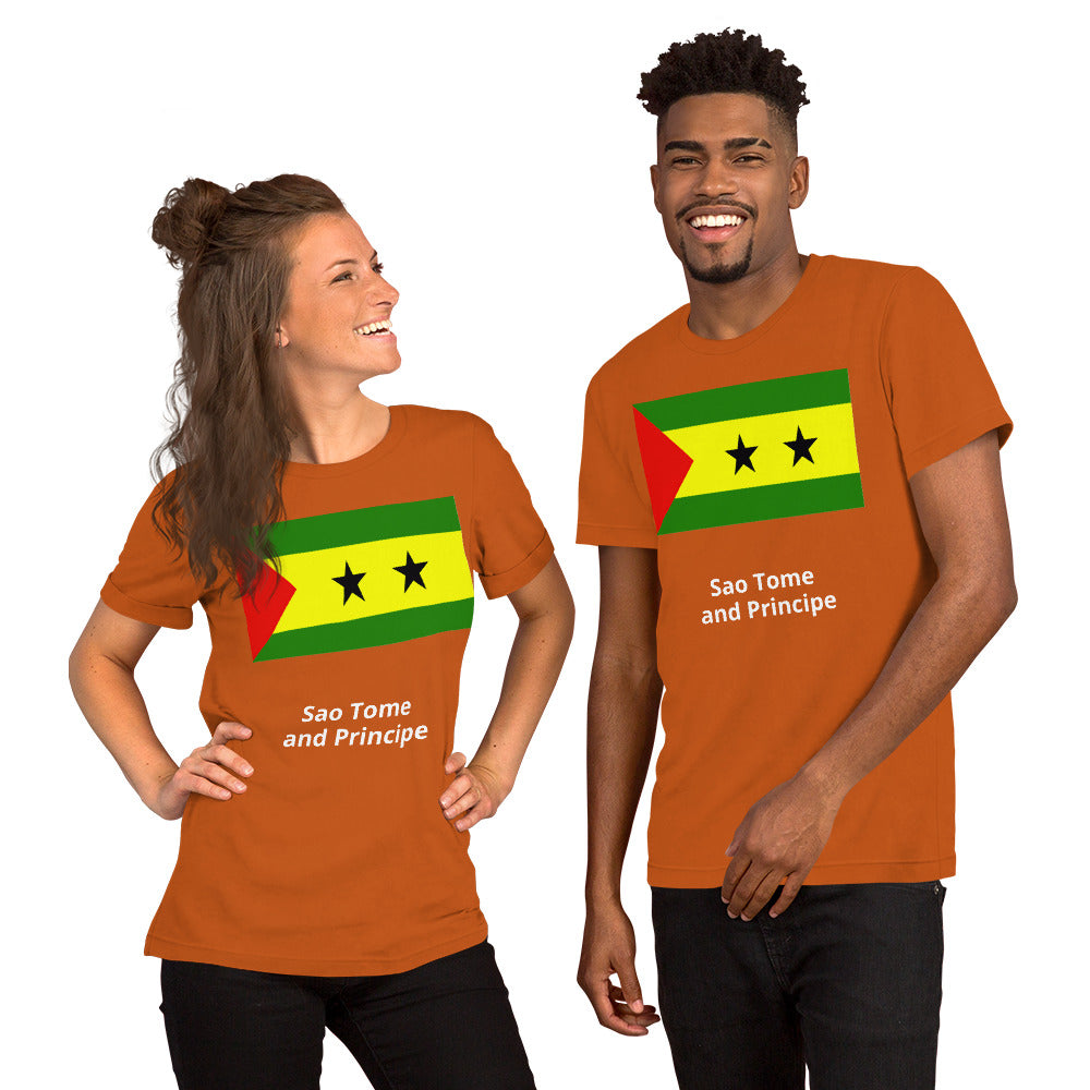 Sao Tome and Principe flag Unisex t-shirt