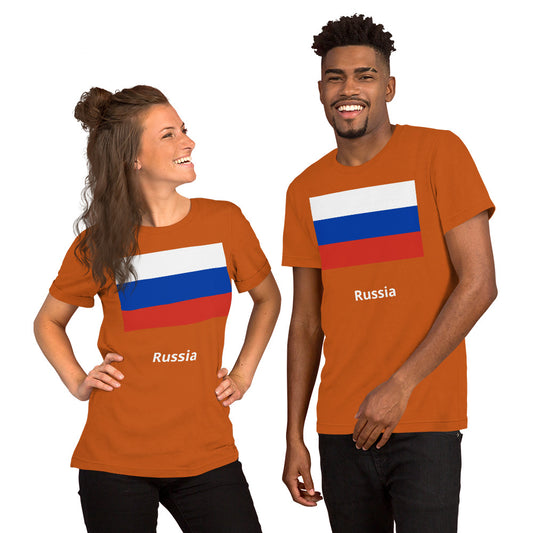 Russia flag Unisex t-shirt