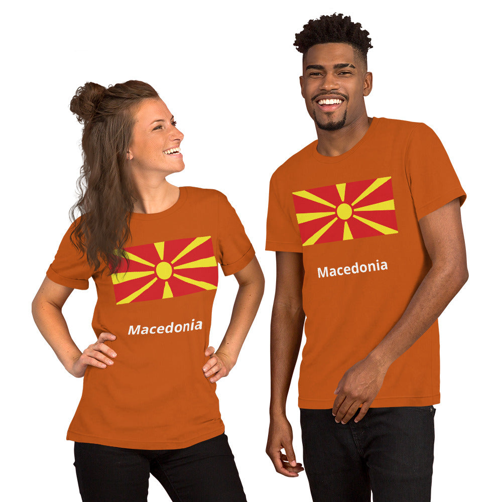 Macedonia flag Unisex t-shirt