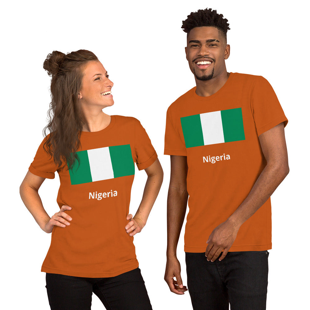 Nigeria flag Unisex t-shirt