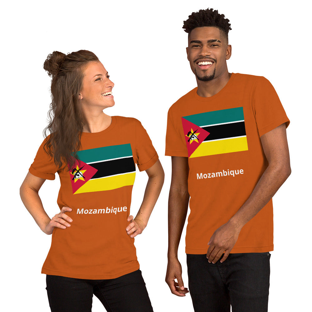 Mozambique flag Unisex t-shirt