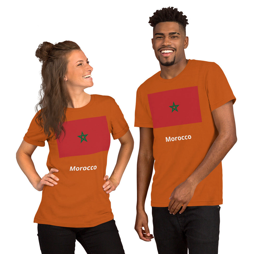 Morocco flag Unisex t-shirt