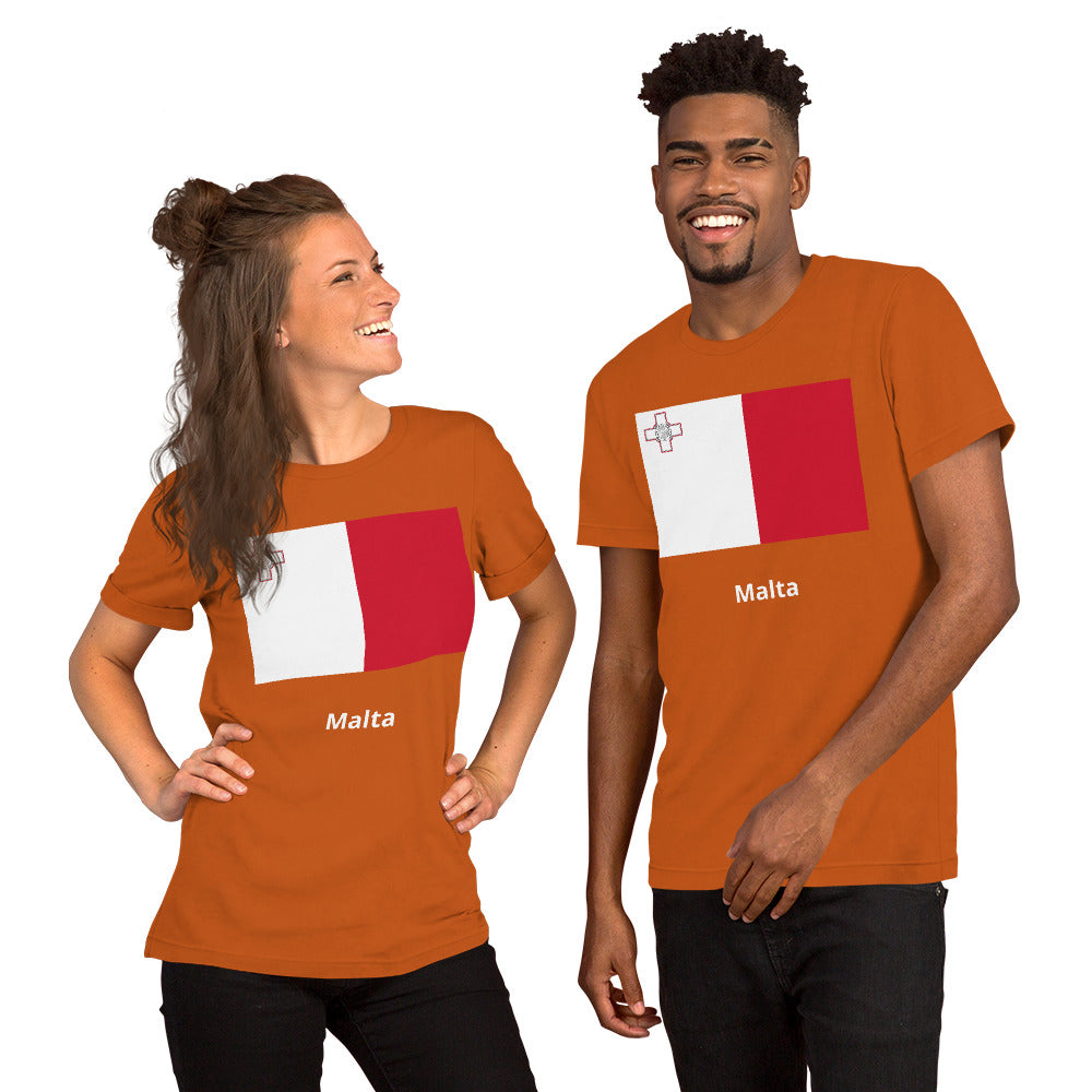 Malta flag Unisex t-shirt