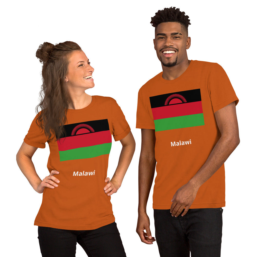 Malawi flag Unisex t-shirt