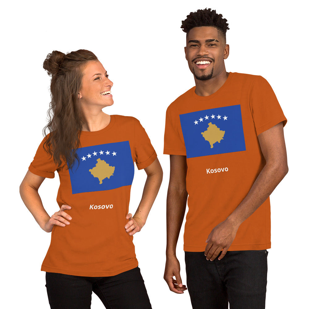 Kosovo flag Unisex t-shirt