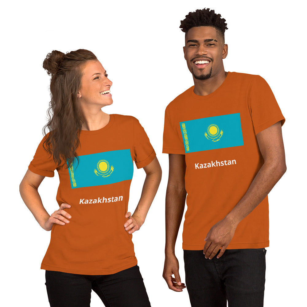 Kazakhstan flag Unisex t-shirt