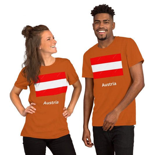 Austria flag Unisex t-shirt