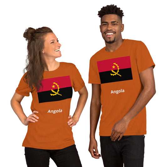 Angola flag Unisex t-shirt