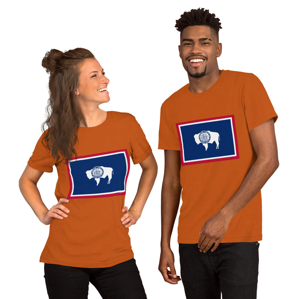 Wyoming flag Unisex t-shirt