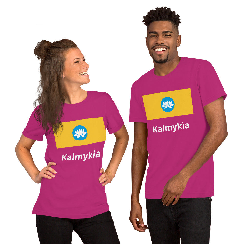 Kalmykia flag Unisex t-shirt