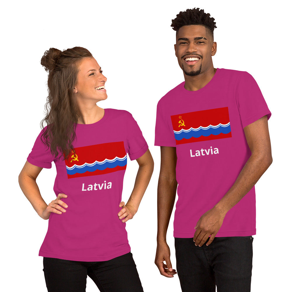 Latvia flag Unisex t-shirt