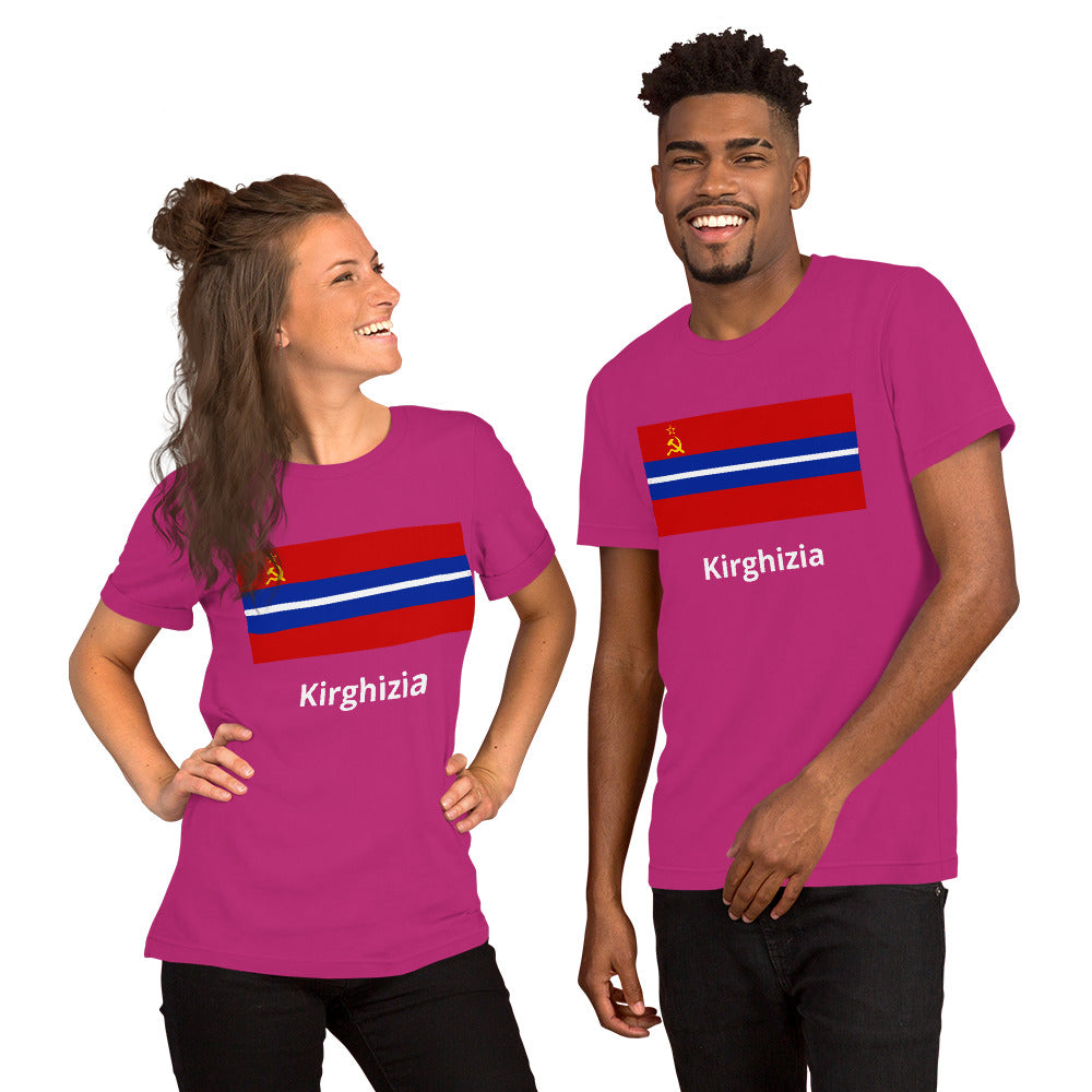 Kirghizia flag Unisex t-shirt