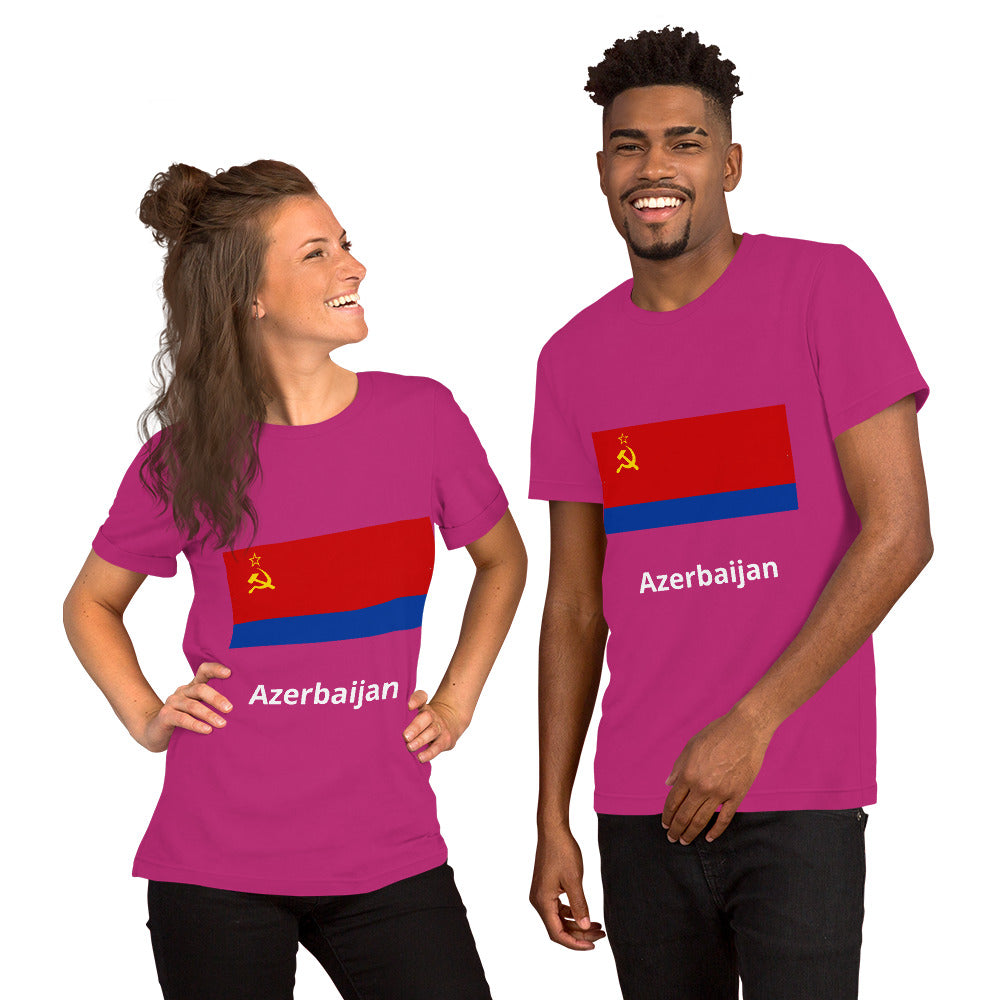 Azerbaijan flag Unisex t-shirt