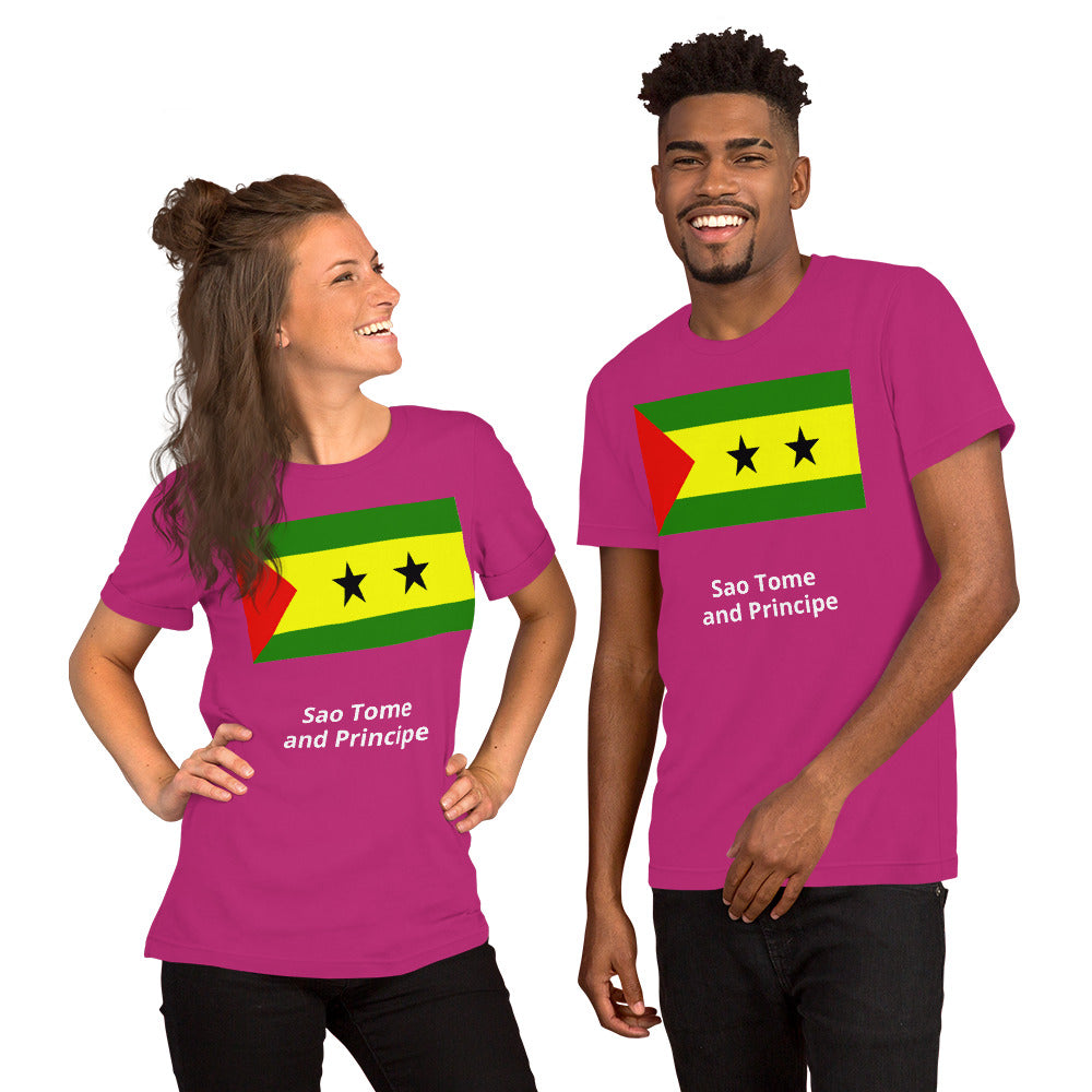 Sao Tome and Principe flag Unisex t-shirt