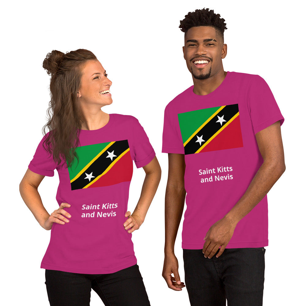 Saint Kitts and Nevis flag Unisex t-shirt