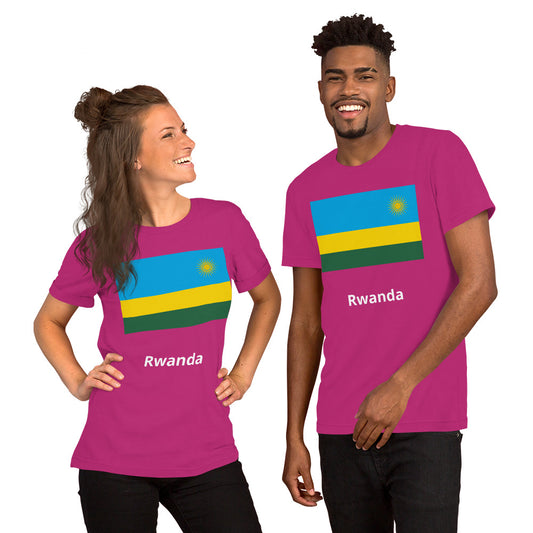 Rwanda flag Unisex t-shirt