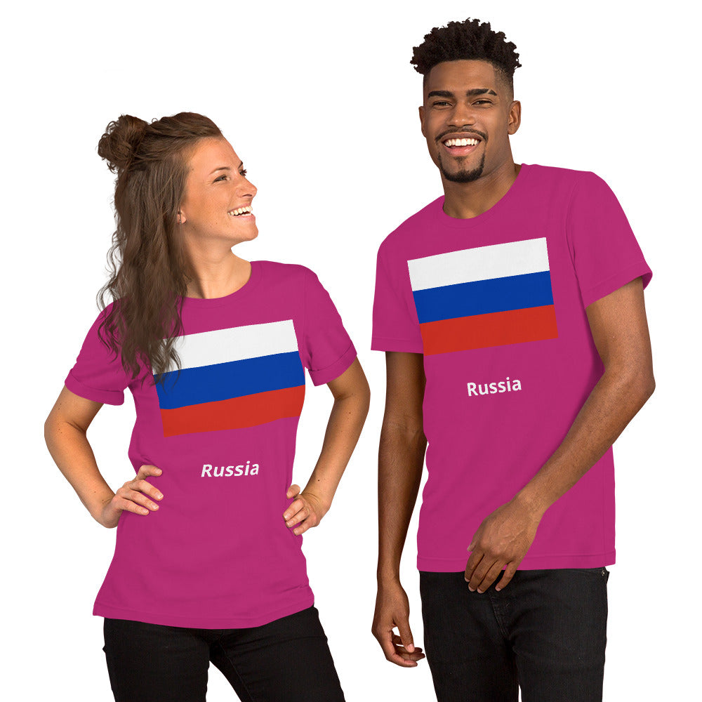 Russia flag Unisex t-shirt