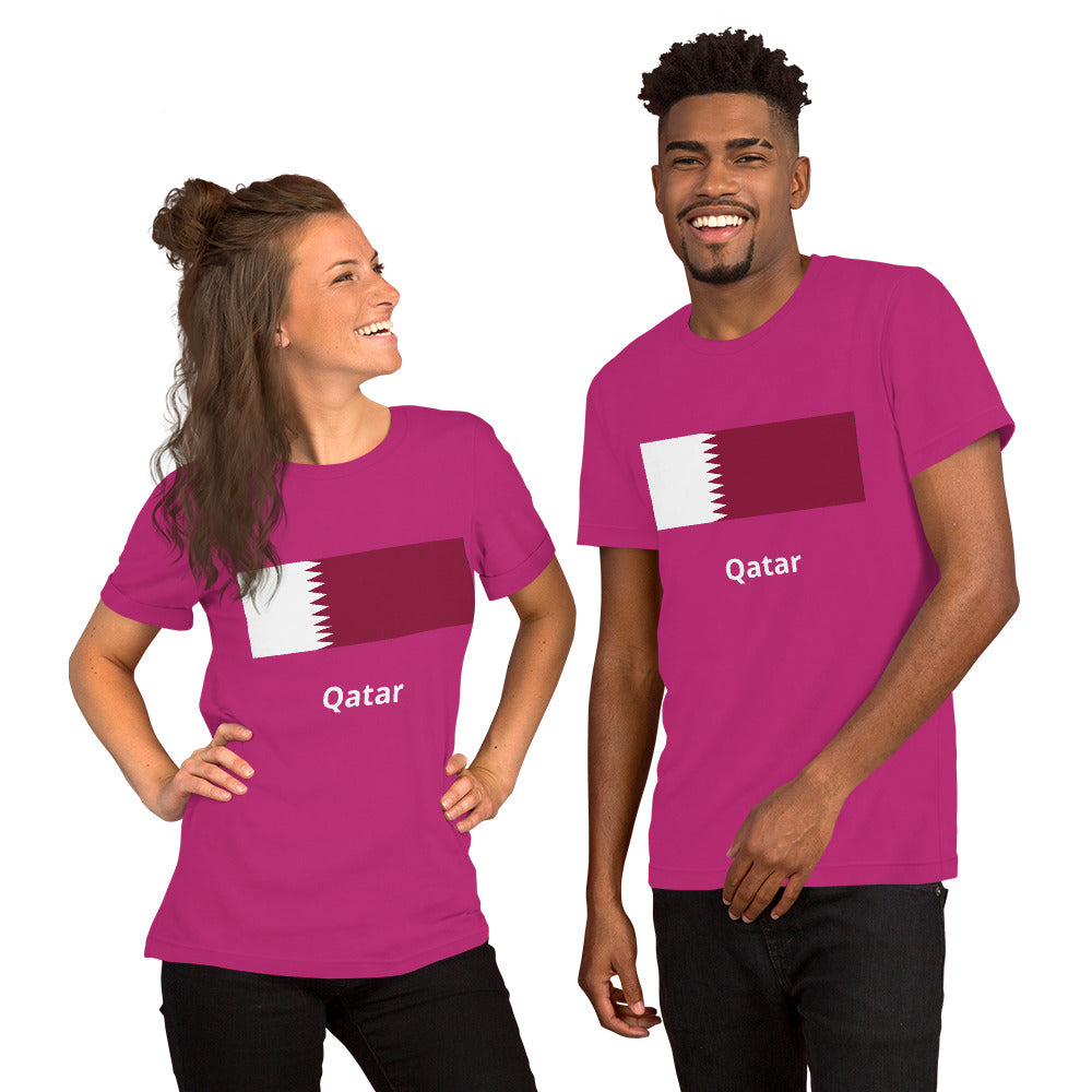 Qatar flag Unisex t-shirt