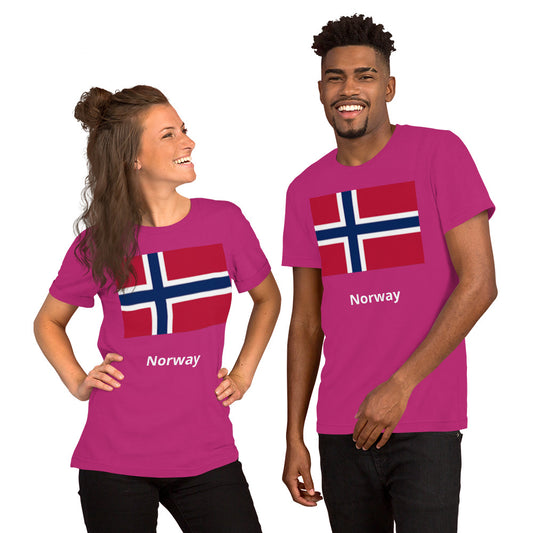 Norway flag Unisex t-shirt