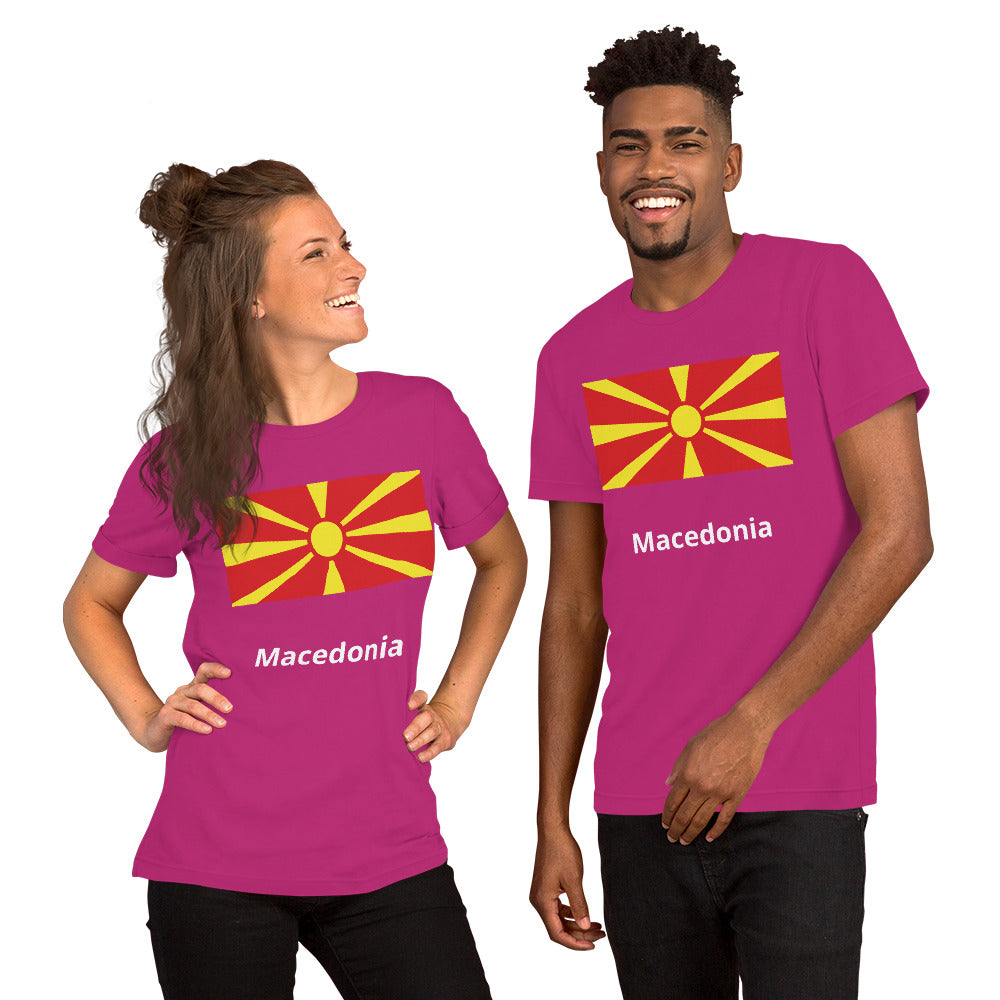 Macedonia flag Unisex t-shirt