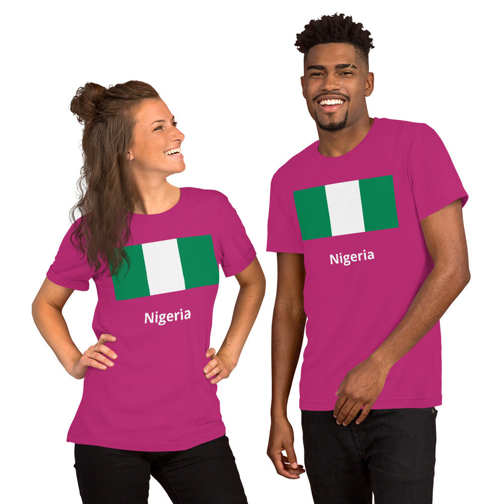 Nigeria flag Unisex t-shirt