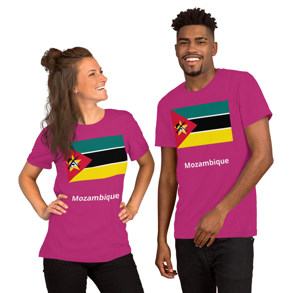 Mozambique flag Unisex t-shirt