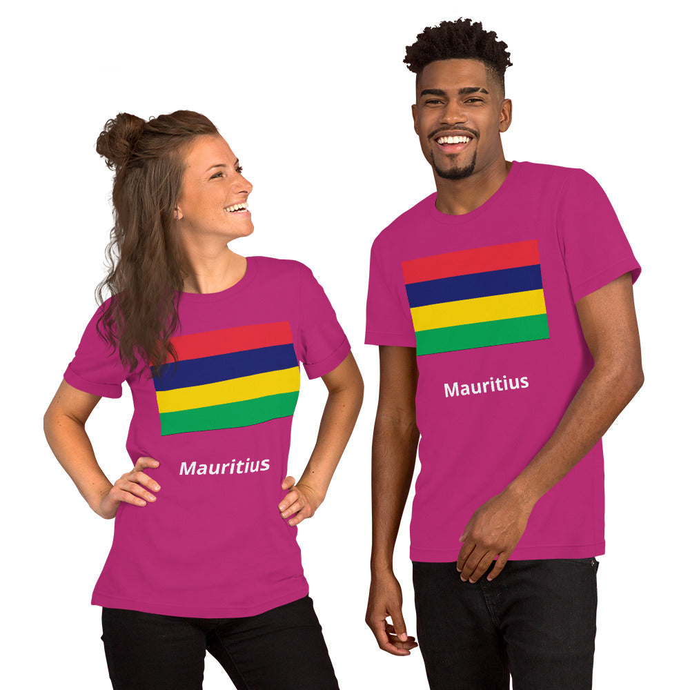 Mauritius flag Unisex t-shirt