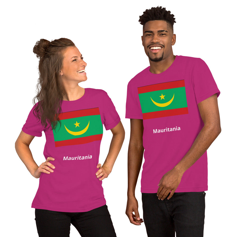 Mauritania flag Unisex t-shirt